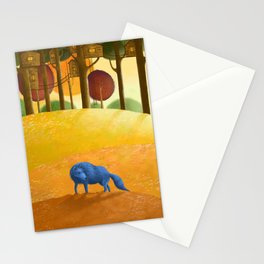 "Blue Wolf" Stationery Cards