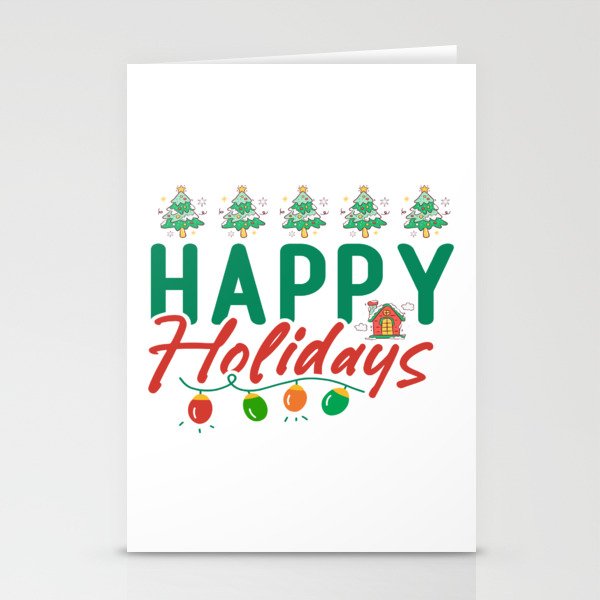 Happy Holidays Stationery Cards