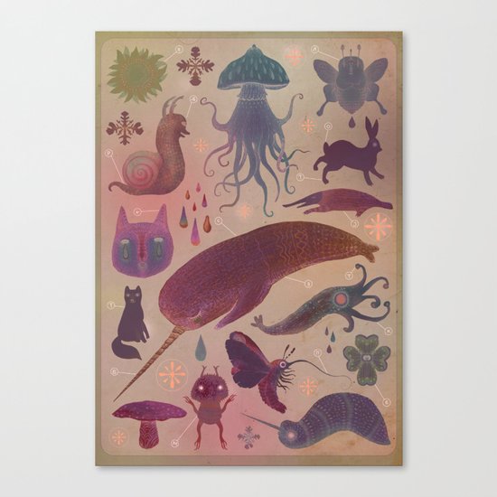 Purple Northern Dream Canvas Print