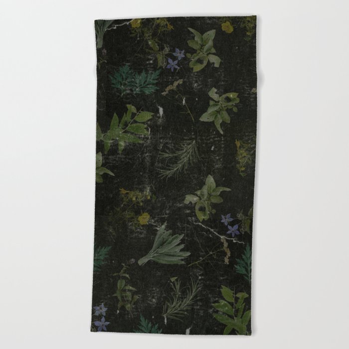 Magickal Plants Beach Towel