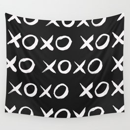 XOXO Hugs Kisses Pattern Wall Tapestry