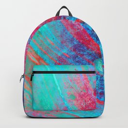 Antinarcotic Backpack | Curved, Graphicdesign, Irregular, Curves, Stripes, Teal, Color, Updraft, Abstract, Texture 