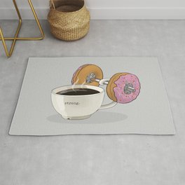 Strong Coffee Lifting Donut Dumbbell Rug