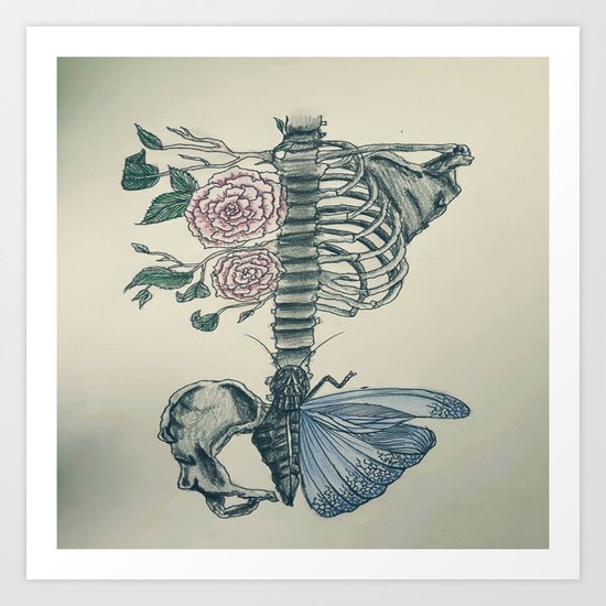 Skeleton Art Print