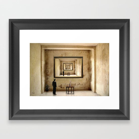 Der Blick zu mir ! Framed Art Print