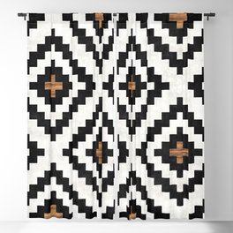 Urban Tribal Pattern No.16 - Aztec - Concrete and Wood Blackout Curtain