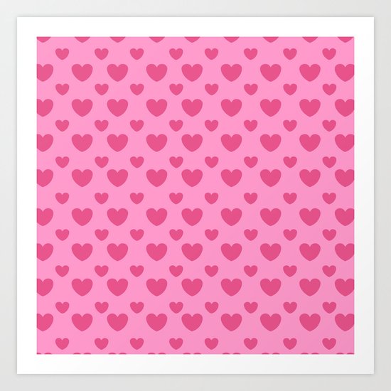 Love Pattern Art Print