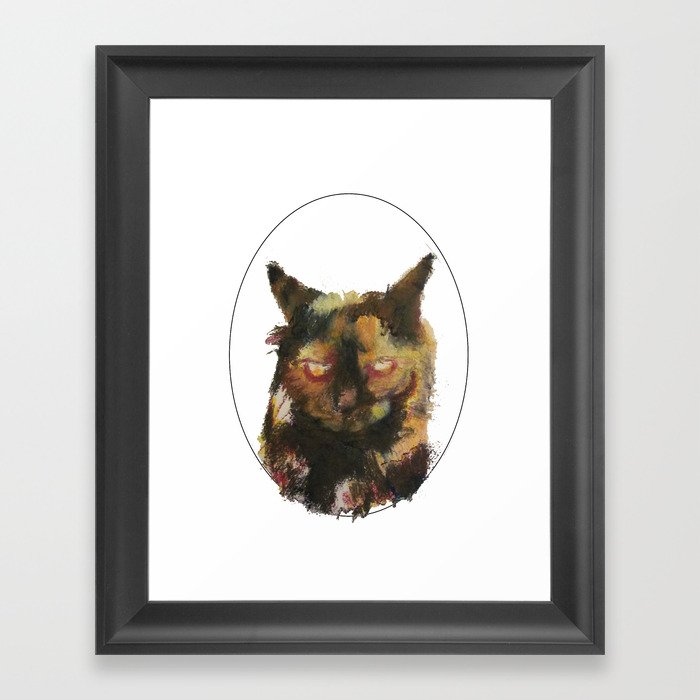 Kitty kitty Framed Art Print