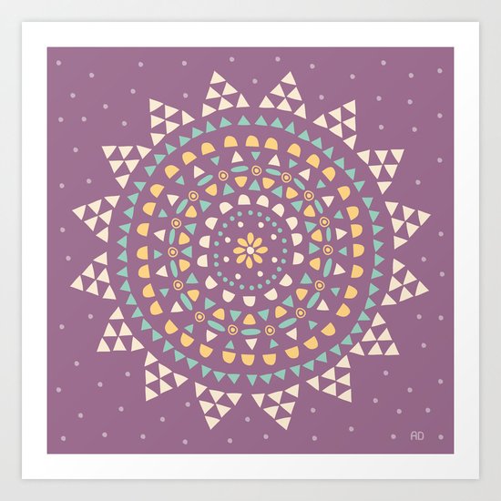 Moon Star Art Print