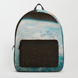 Edge of the world Backpack | Space, Decoupage, Stars, Curated, Abstract, Mountain, Vintage, Wood, Collage, Surrealart 