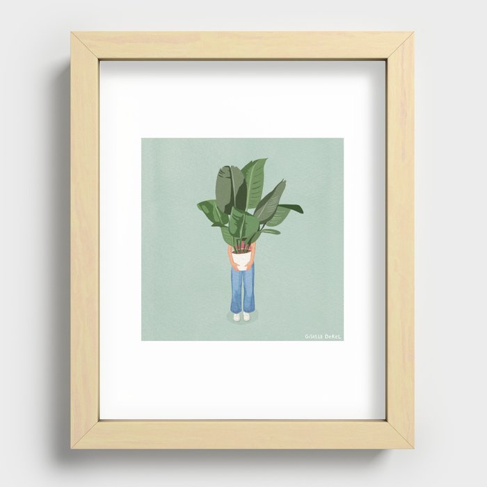 New Plant New Me Recessed Framed Print