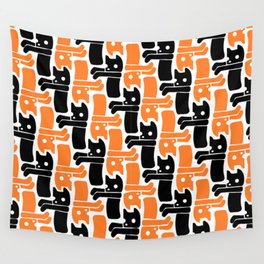 orange & black cat Wall Tapestry