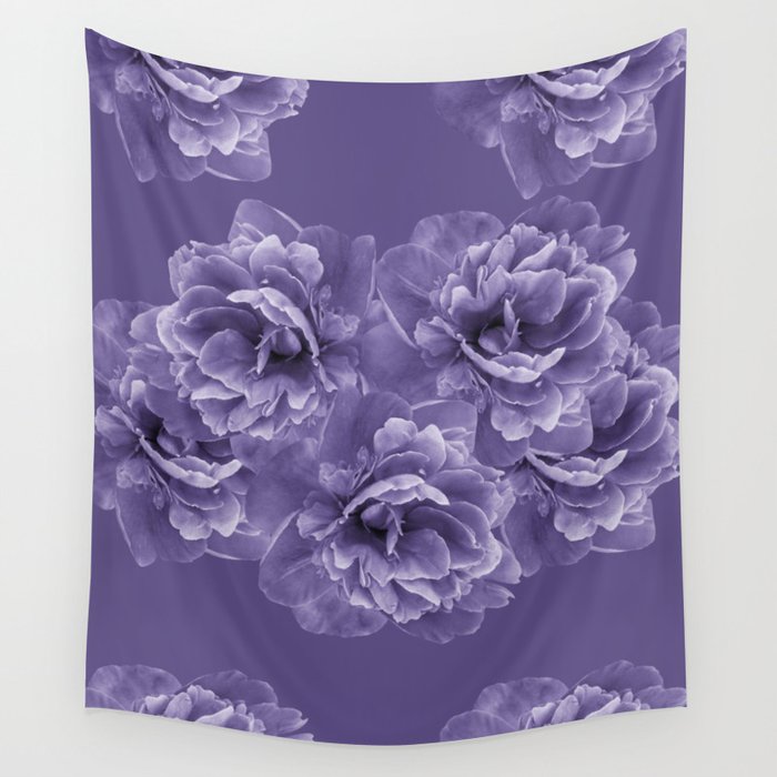 Ultra Violet Peony Flower Bouquet #1 #floral #decor #art #society6 Wall Tapestry