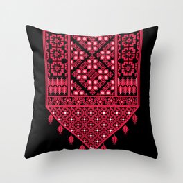 Palestinian Embroidery Tatreez Cross Stitch Art Design Arabic Throw Pillow
