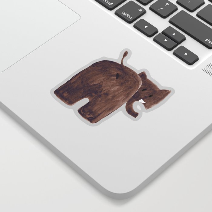 Elephant's butt Sticker