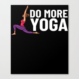 Yoga Beginner Workout Poses Quotes Meditation Canvas Print