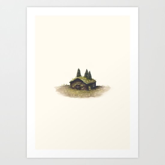 Overgrown - Cabin Art Print