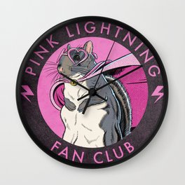 Little Thumbelina Girl: Pink Lightning Fan Club Wall Clock