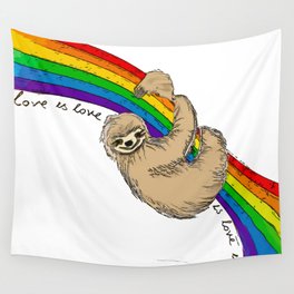 Pride Sloth Wall Tapestry