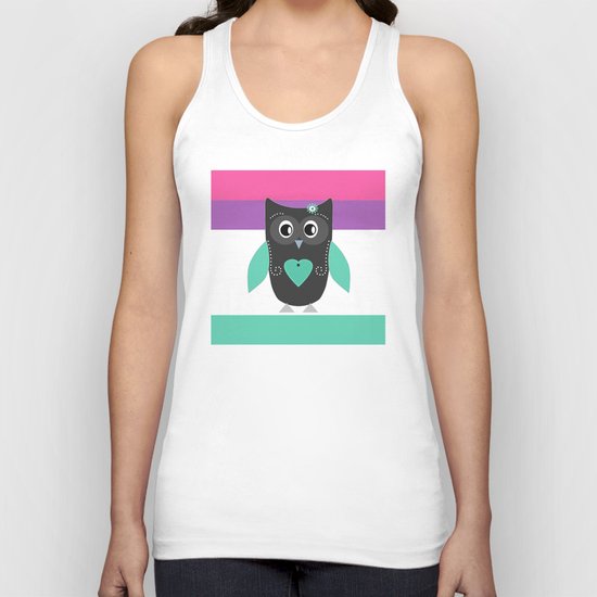 Little owl . Unisex Tank Top