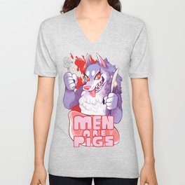 men are pigs V Neck T Shirt