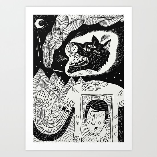 People are strange Art Print