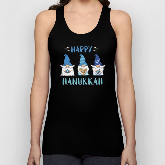 Hanukkah Gnome Menorah 2021 Happy Hanukkah Tank Top