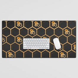Honeycomb Bee Pattern 24132913 Desk Mat