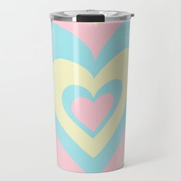 Love Power - Yellow blue pink Travel Mug