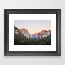 Yosemite - Tunnel View Framed Art Print