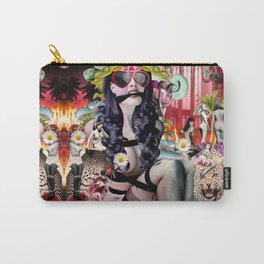 Venus Venom Carry-All Pouch | Curated, Digital, Pattern, Bondage, Colorful, Passion, Surreal, Pop Surrealism, Palmtrees, Girls 