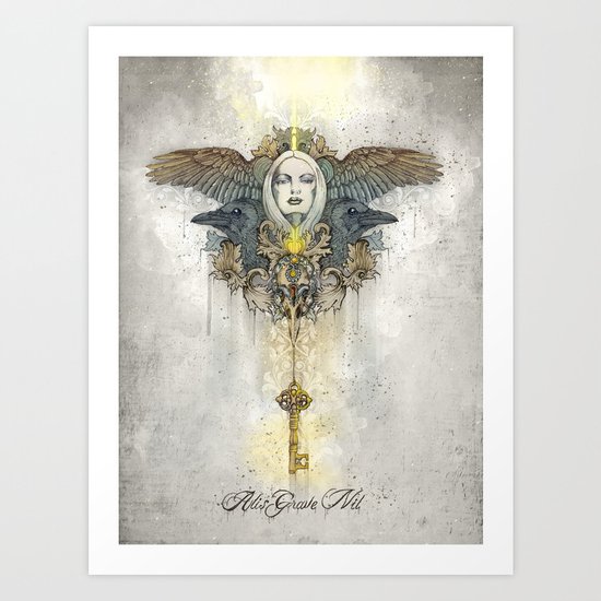 Alis grave nil - Nothing is heavy to those who have wings Art Print