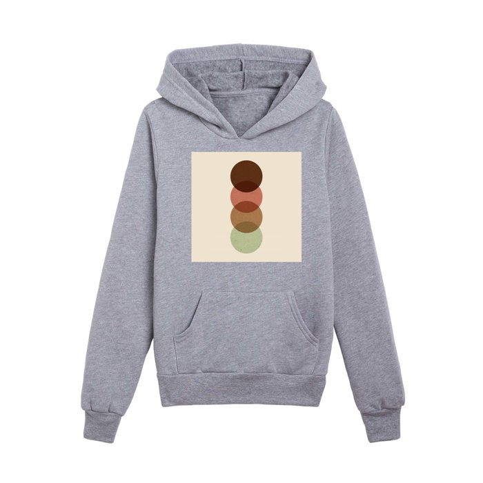 Abstraction_NEW_CIRCLE_SUNRISE_SUNSET_DAWN_COLOR_POP_ART_0923A Kids Pullover Hoodie