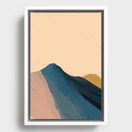 Golden Sunrise Over The Blue Mountains Framed Canvas
