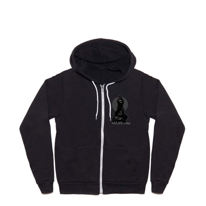 Horn accent hooded pullover shop