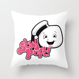 stay puft Throw Pillow