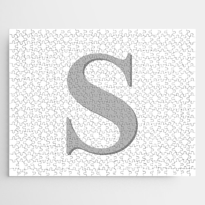 Letter S Initial Monogram Jigsaw Puzzle