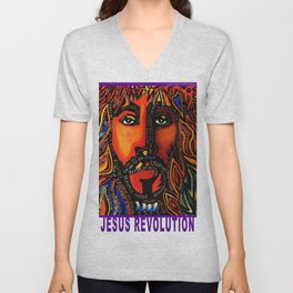  JESUS REVOLUTION V Neck T Shirt