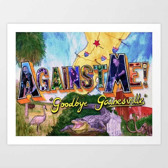"Goodbye Gainesville" by Cap Blackard Art Print