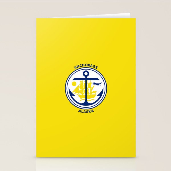 flag of Anchorage Stationery Cards by oldking Society6