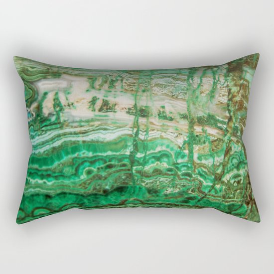 MINERAL BEAUTY - MALACHITE Rectangular Pillow