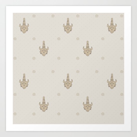 samulet pattern Art Print