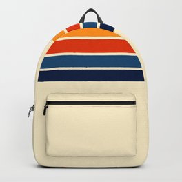 Classic Retro Stripes Backpack | Stripes, Striped, Stripe, Minimal, Pattern, Curated, Vintage, Cool, Spring, Digital 