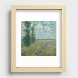 Claude Monet Poppy Fields near Argenteuil Recessed Framed Print