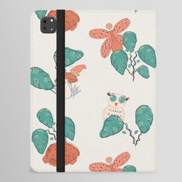 magic forest, fox, fairy, owl, gnome, mushroom iPad Folio Case