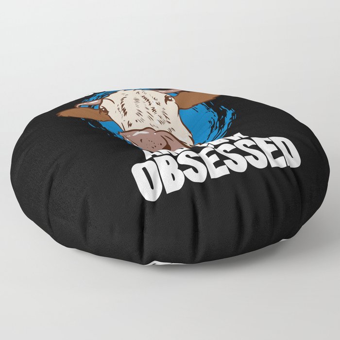 Stressed Blessed And Cow Obsessed Floor Pillow