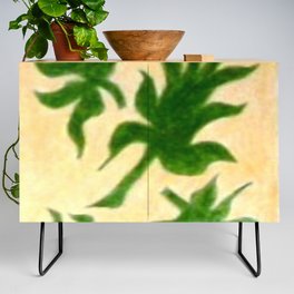 Leaves On Peach Credenza