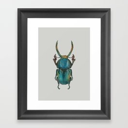 Watercolour Beetle 1/3 Framed Art Print