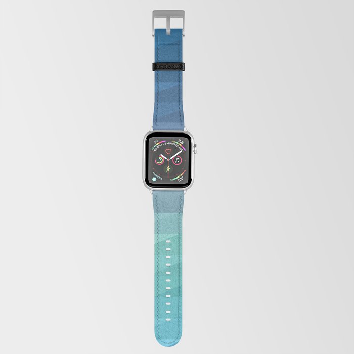 Fig. 042 Blue Geometric Gradient Stripes Apple Watch Band