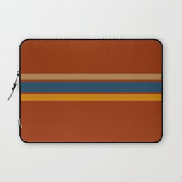 Retro trio on burnt orange 4 Laptop Sleeve